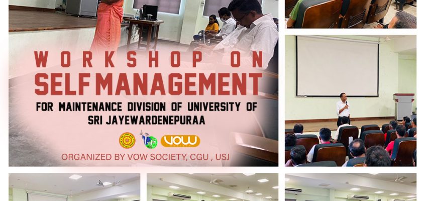 Workshop on Self-Management for Maintenance Division of University of Sri Jayewardenepura