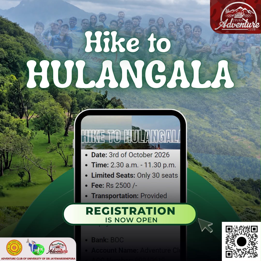 Registration for the Hulangala Hike is now open!